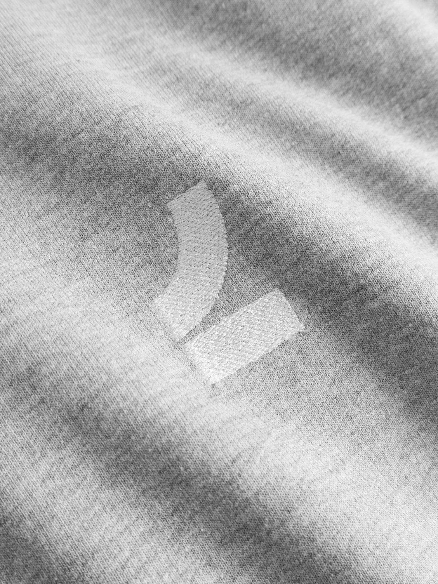 Zip Hood greymelange logo - Image 4